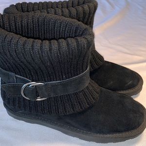Black ankle booties